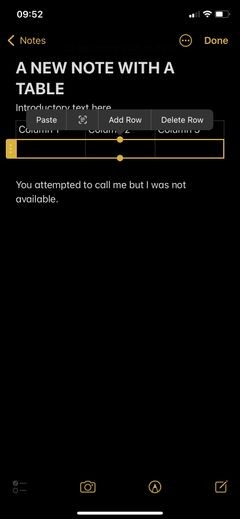How to Create and Format Tables in Apple Notes Like a Pro