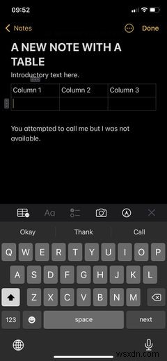 How to Create and Format Tables in Apple Notes Like a Pro