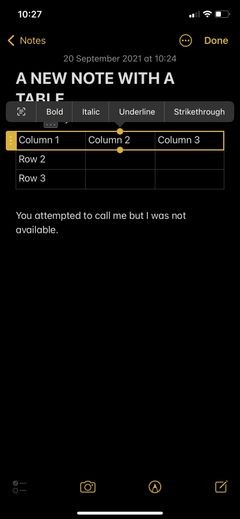 How to Create and Format Tables in Apple Notes Like a Pro