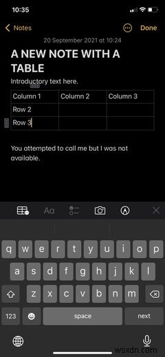How to Create and Format Tables in Apple Notes Like a Pro