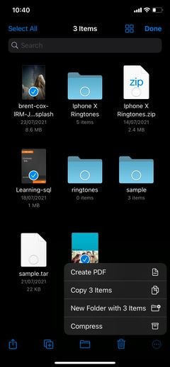 How to Make a ZIP File on an iPhone or iPad
