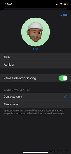 How to Create or Edit Your iMessage Profile