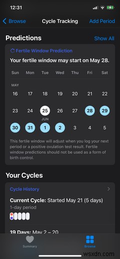 How to Track Your Menstrual Cycle With Your iPhones Health App