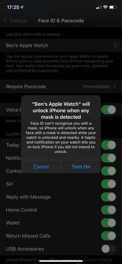 How to Unlock Your iPhone With an Apple Watch While Wearing a Mask