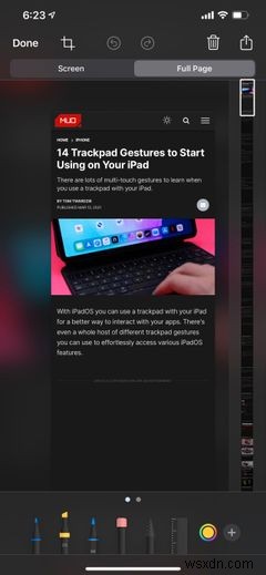 How to Take Full-Page Screenshots in Safari on iOS