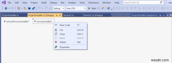How to install a windows service using windows command prompt in C#?