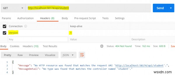 How to do versioning with accept header in C# ASP.NET WebAPI?