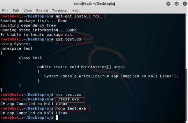 Executing C# code in Linux