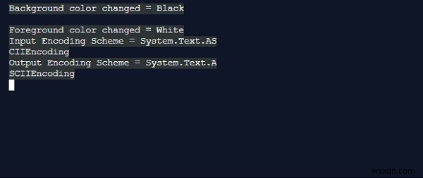How to change the Output Encoding Scheme of the C# Console?