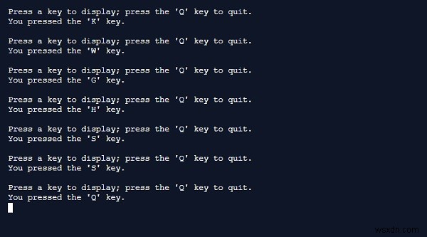 Console.KeyAvailable() Property in C#