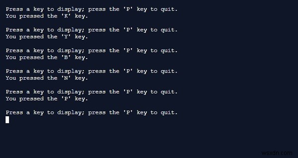 Console.KeyAvailable() Property in C#