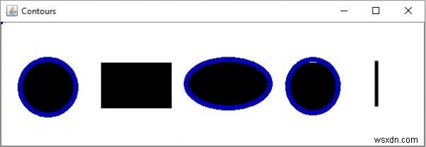 How to fit ellipses around possible objects in an image using OpenCV Java?
