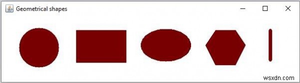 How to draw geometrical shapes on image using OpenCV Java Library?