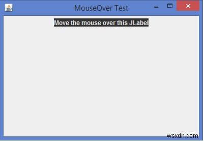 How can we detect an event when the mouse moves over any component in Java?