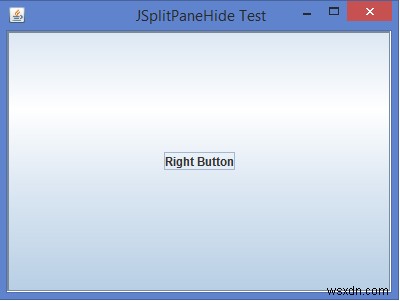 How can we hide left/right pane of a JSplitPane programmatically in Java?