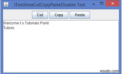 How can we disable cut, copy and paste functionality of a JTextArea in Java?