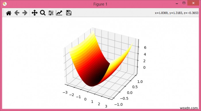 How to obtain 3D colored surface via Python?