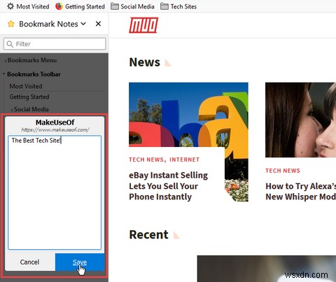 How to Add Notes to Bookmarks in Chrome and Firefox