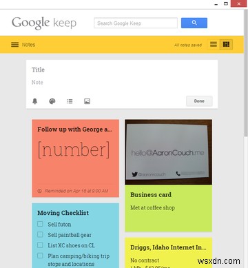 Google Keep For Chrome: Your In-Browser Solution To Quick Note-Taking