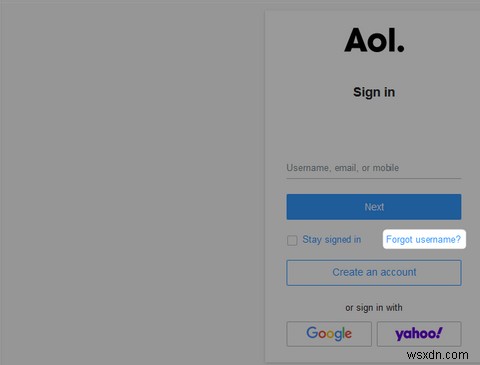 Whats My AOL Mail Login Screen Name?