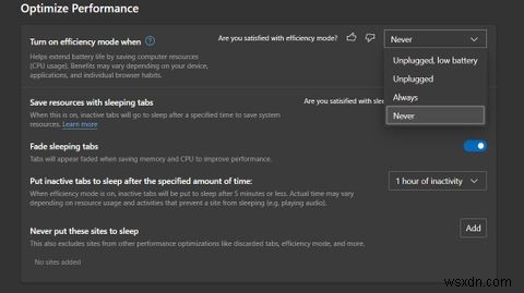 How to Use Efficiency Mode in Microsoft Edge