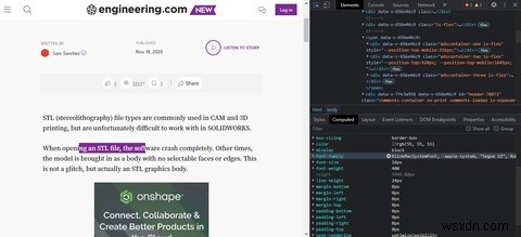 How to Find a Webpages Font Using the Inspect Element Tool and Browser Extensions