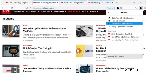 How to Use Multi-Account Containers in Firefox