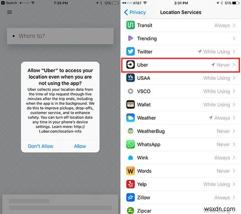 Uber Tracks You After Each Journey, But You Can Stop It