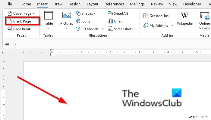 How to insert a blank page anywhere in your Word document