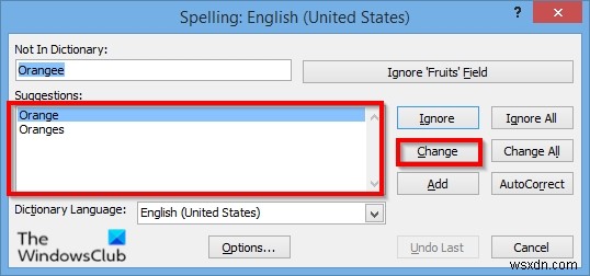 How to check Spelling in Access