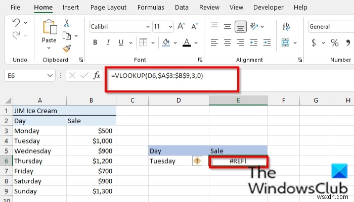 How to fix the #REF error in Excel