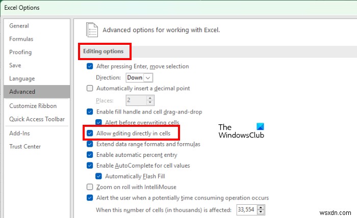 Can’t type numbers or enter data into Excel cell