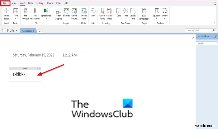 How to disable Note Container in OneNote