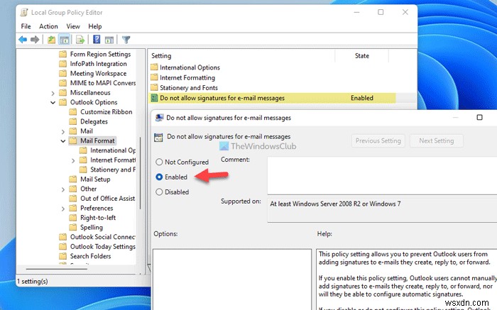 How to prevent users from adding signatures in Outlook
