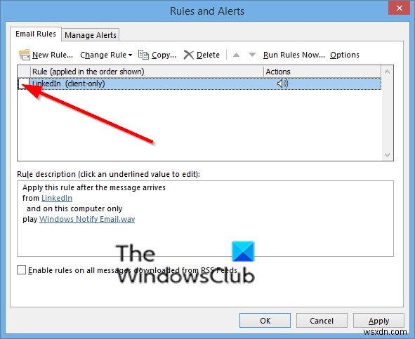 How to Delete or Turn off Rules in Outlook
