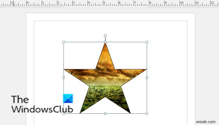 How to insert Picture into Shape in Publisher
