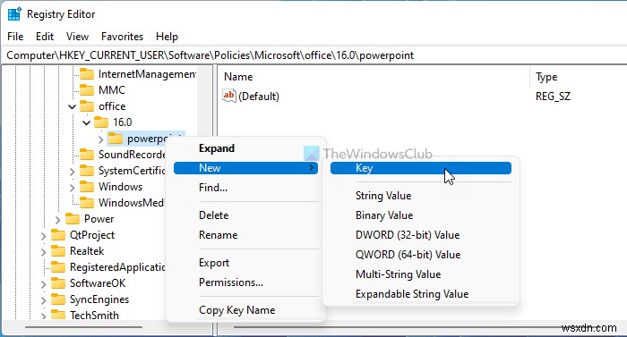 Increase or Decrease the maximum number of Undos in PowerPoint