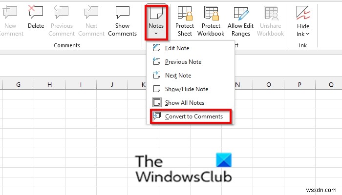 How to add, insert and use Notes in Excel
