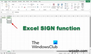 How to use the SIGN function in Excel