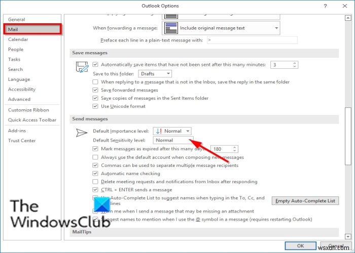 How to mark Email as Normal, Personal, Private or Confidential in Outlook