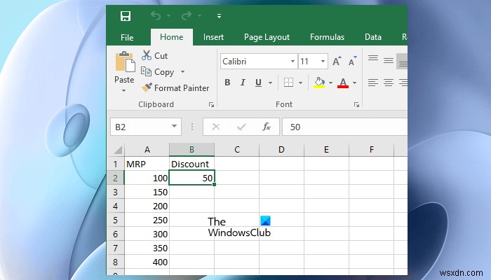 How to subtract multiple cells in Excel