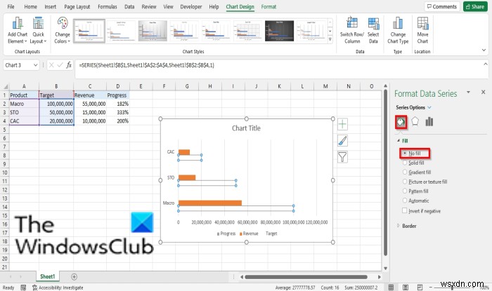 How to create a Bar or Circle Progress Chart in Excel