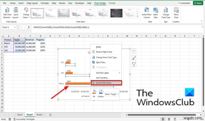 How to create a Bar or Circle Progress Chart in Excel