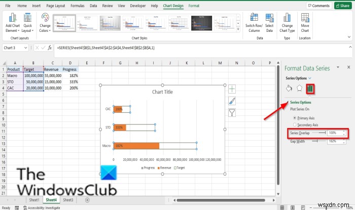 How to create a Bar or Circle Progress Chart in Excel