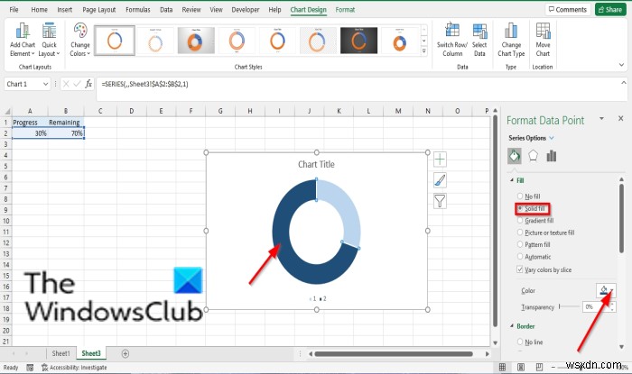 How to create a Bar or Circle Progress Chart in Excel