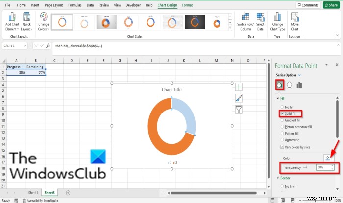 How to create a Bar or Circle Progress Chart in Excel