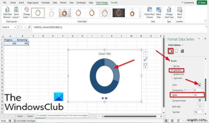 How to create a Bar or Circle Progress Chart in Excel