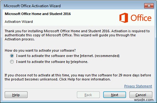 We’re having trouble activating Office