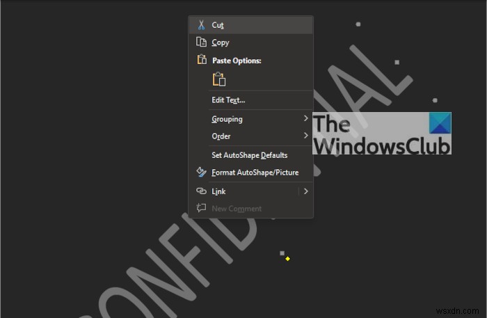 How to remove a Watermark in Microsoft Word