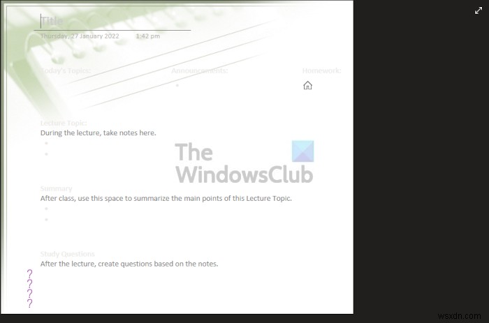 Best free OneNote Templates for Students